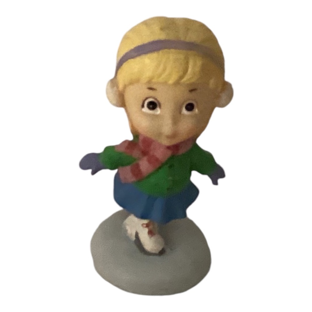 Vintage Tender Times Girl Ice Skating Figurine